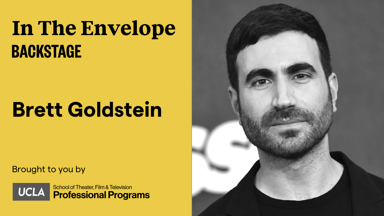 Cover of In The Envelope podcast, featuring Brett Goldstein from Ted Lasso